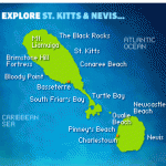 map of St. Kitts and Nevis